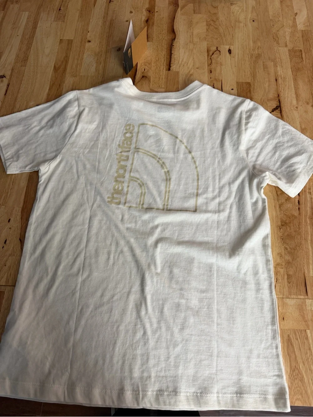 The North Face Cream Short Sleeve Logo Tee
